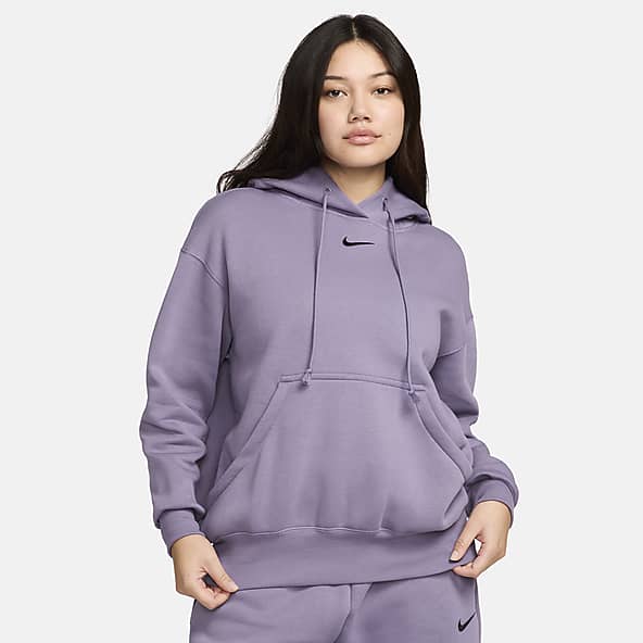 Women s Oversized Purple Hoodies Sweatshirts. Nike BE